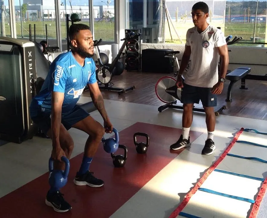 Atacante passou por uma bateria de exames na Cidade Tricolor | Foto: Divulgação | Twitter | @ecbahia