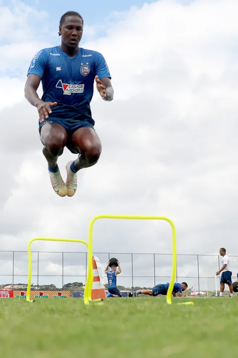 Rodallega soma cinco gols em apenas três jogos como titular | Foto: Felipe Oliveira / EC Bahia / Divulgação