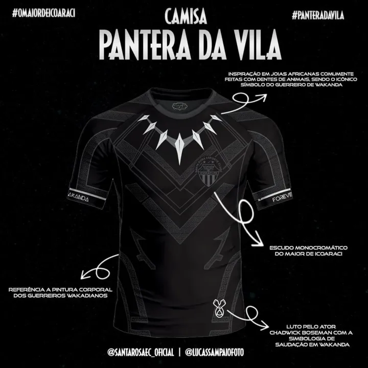 A camisa será feita em edição limitada, contendo no máximo 200 unidades | Foto: Divulgação | Santa Rosa EC