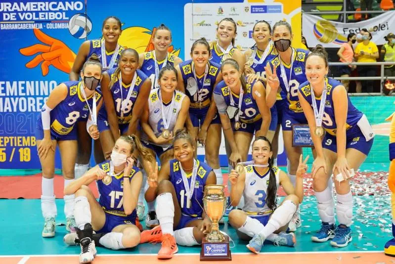 A seleção brasileira feminina ficou com título pela 22ª vez | Foto: Divulgação | Inderbarranca