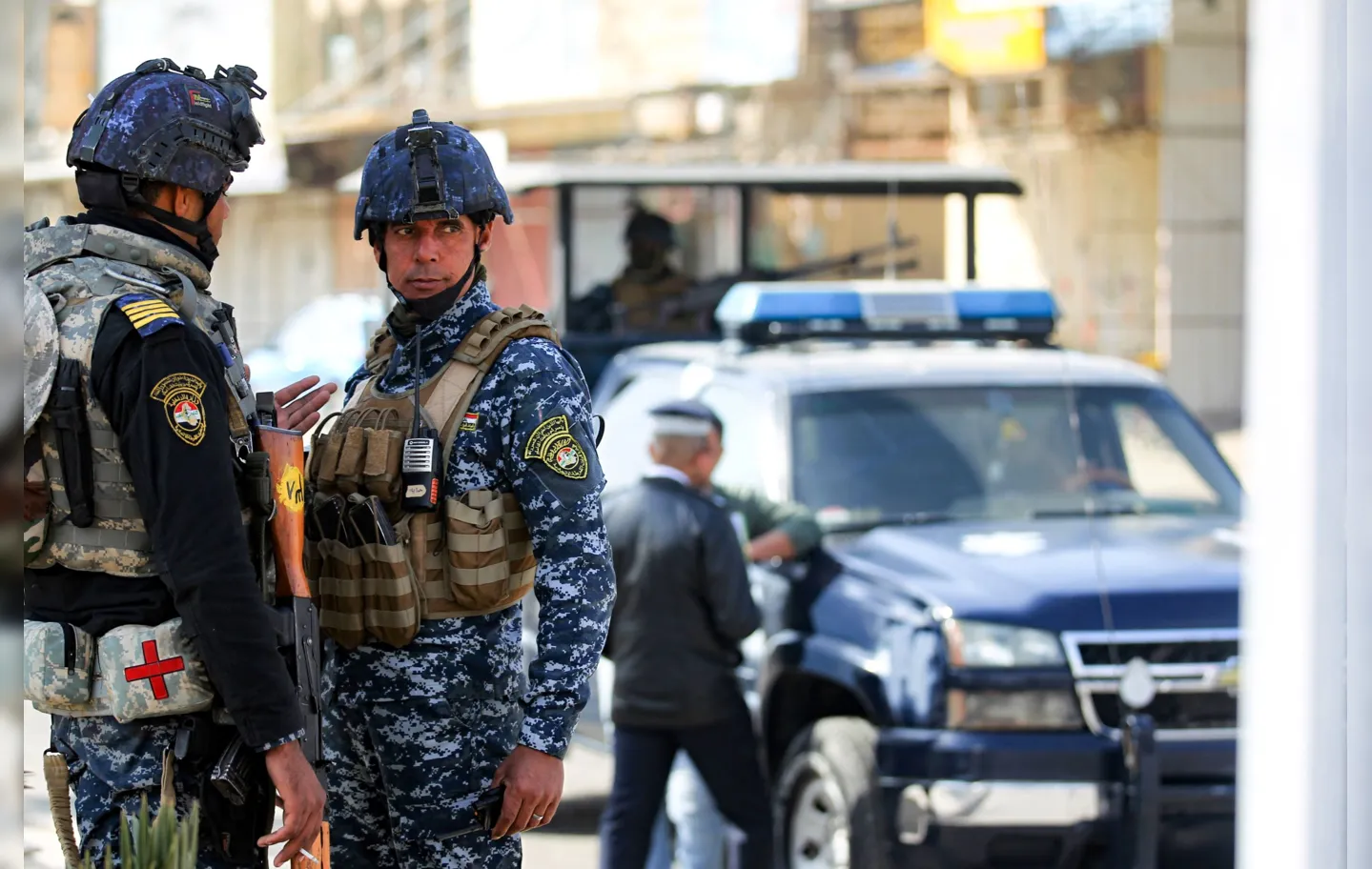 Ataque contra policiais no Iraque duou várias horas | Foto: AFP