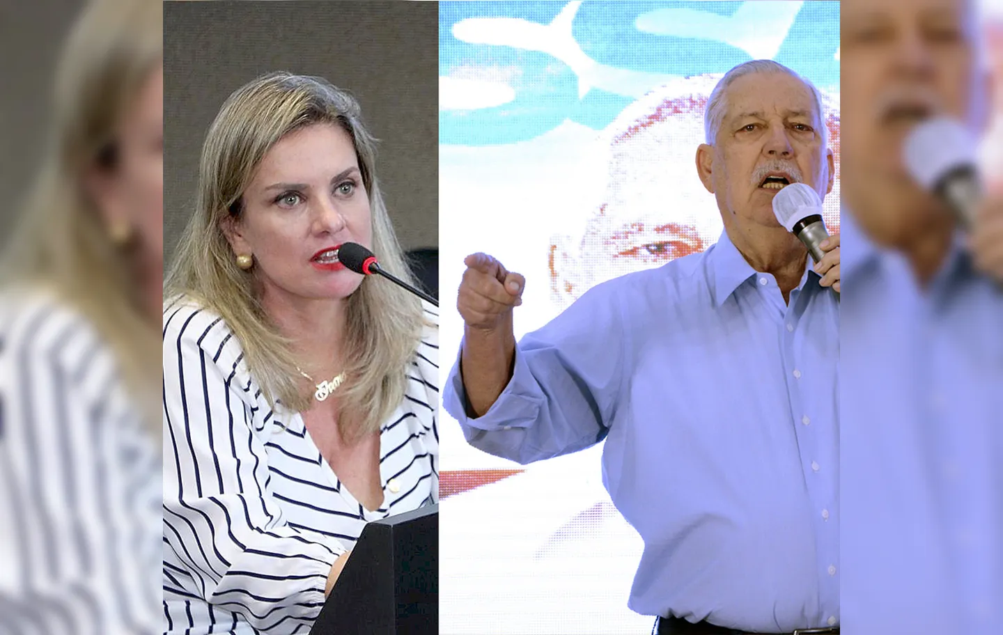 Ivana Bastos e Nilo Coelho, adversários no mesmo lado | Foto: Divulgação | Ascom-PMG | 12.9.2020