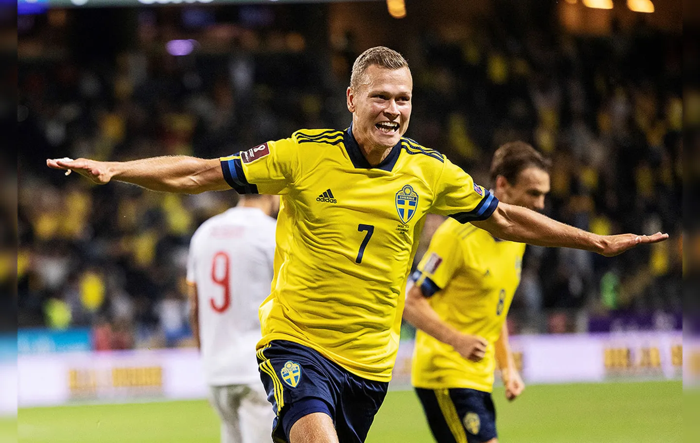 A Suécia lidera a chave com nove unidades em três partidas | Foto: Nils Petter Nslsson | AFP