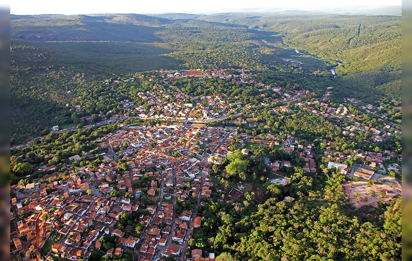Vista aérea da cidade de Lençóis | Foto: Marcelo Poletto | Divulgação | 21.10.2016