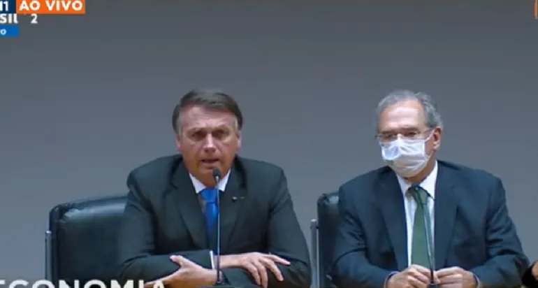 Ministro participou de entrevista coletiva ao lado de Bolsonaro | Foto: Reprodução | YouTube