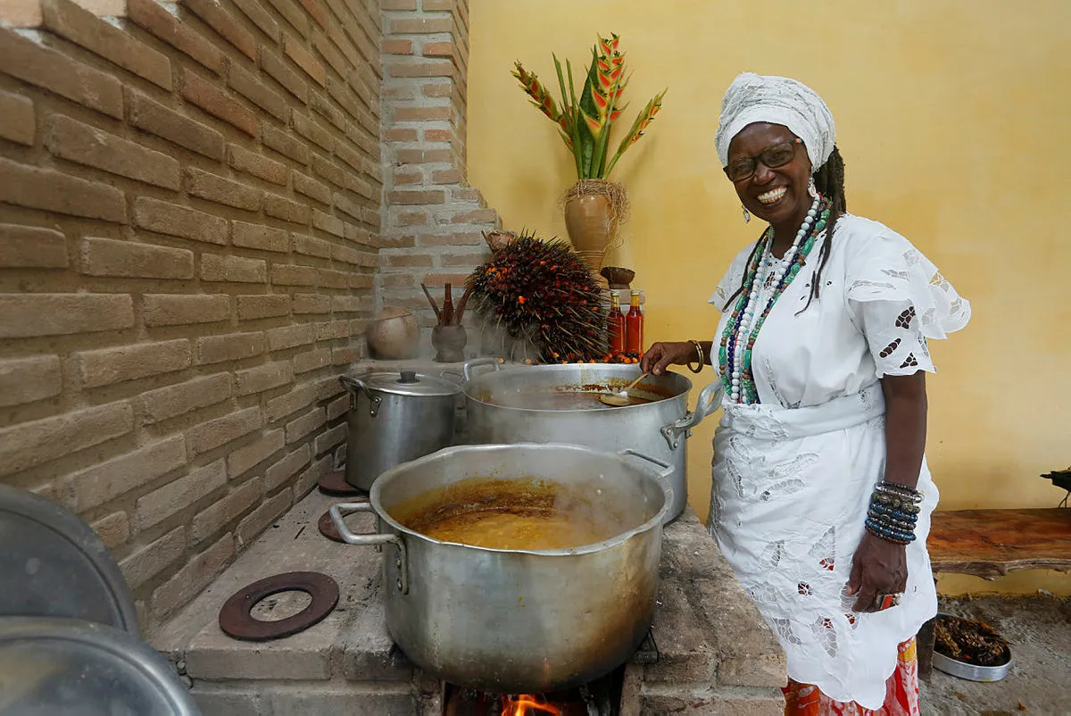 Gastronomia e vida espiritual: ela produz o próprio azeite | Foto: Olga Leiria | Ag. A TARDE