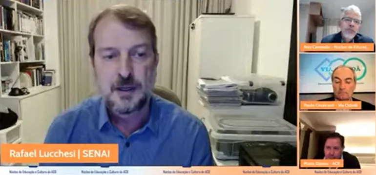 Diretor de Educação e Tecnologia da Confederação Nacional da Indústria, Rafael Lucchesi foi convidado de ciclo de debates da Associação Comercial da Bahia | Foto: Reprodução | YouTube