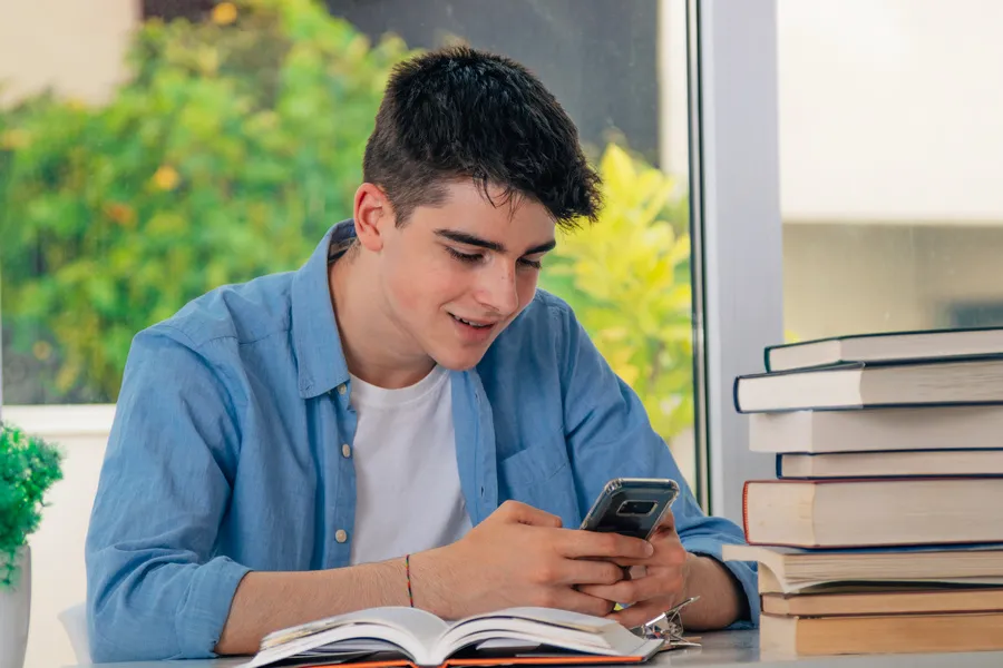 Os estudantes podem acompanhar a revisão pelo Google Meet.