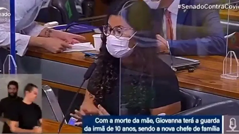 Um colega precisou o substituir. Foto: Reprodução/ Tv Senado