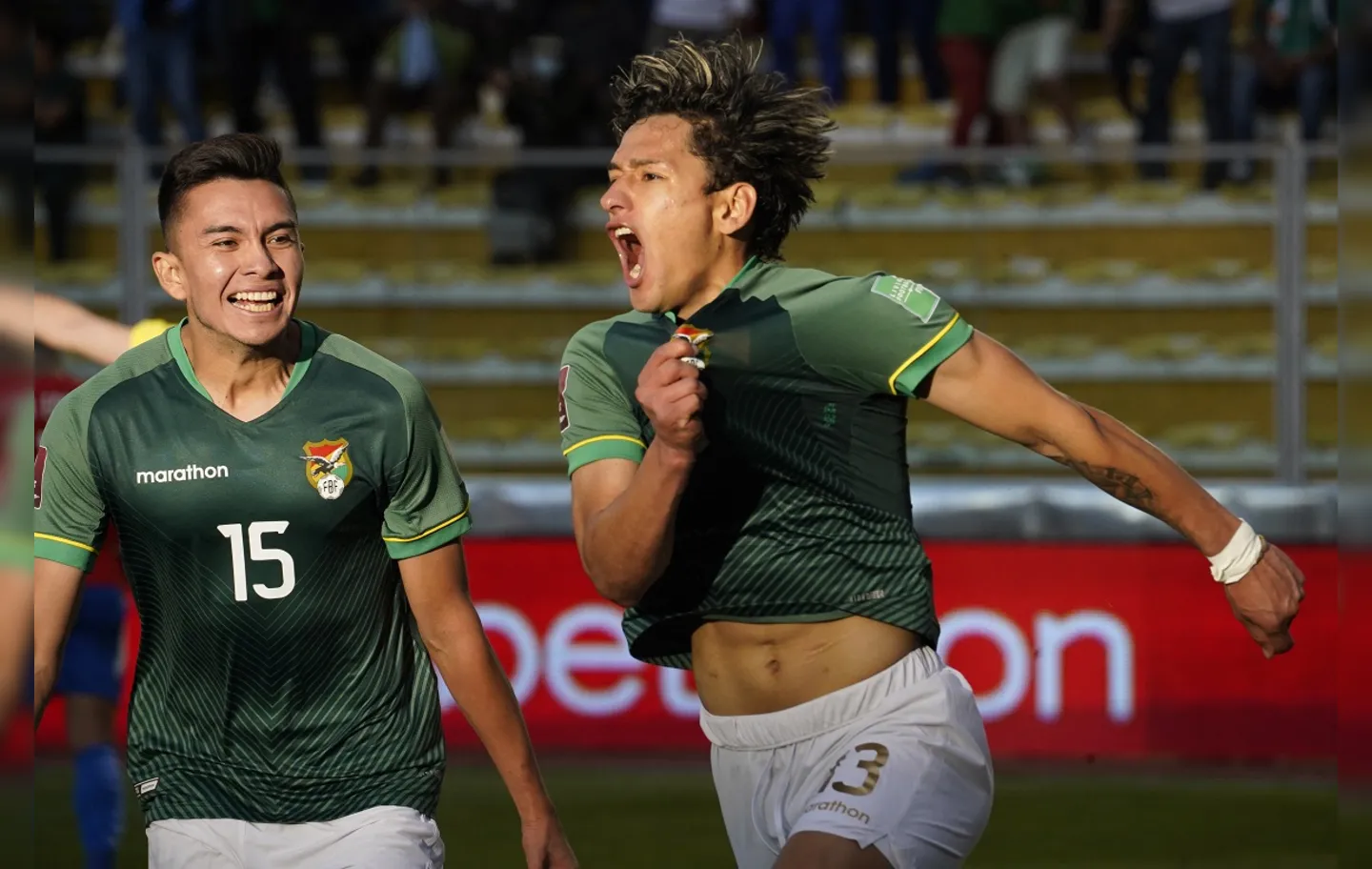 Os bolivianos voltam a jogar pelo torneio classificatório para o Mundial do Catar em novembro, contra o Peru | Foto: Javier Mamani | AFP