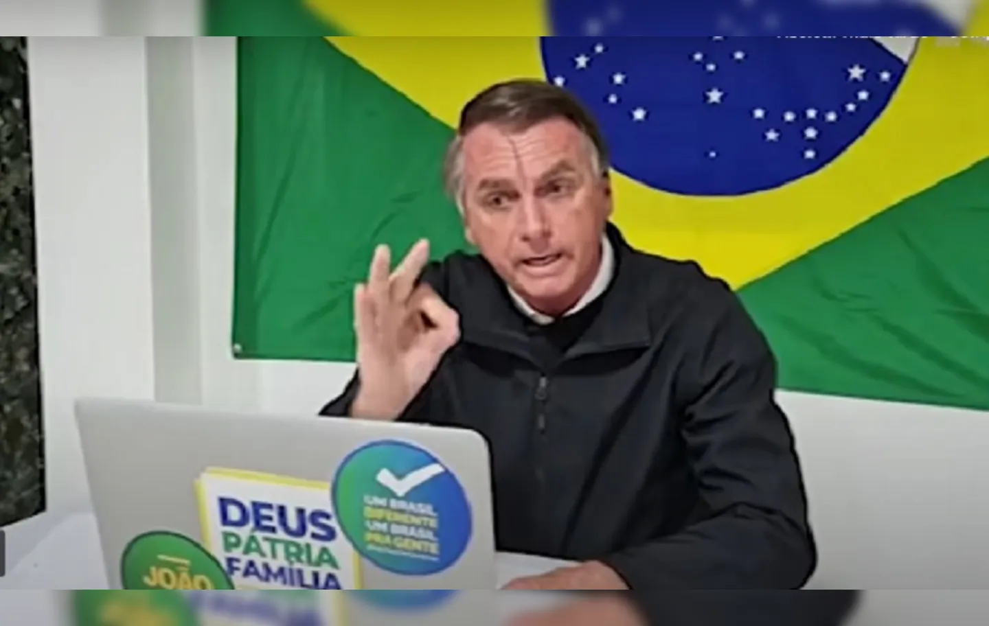 Presidente se irritou com pergunta feita por André Marinho em programa da Jovem Pan | Foto: Reprodução | YouTube
