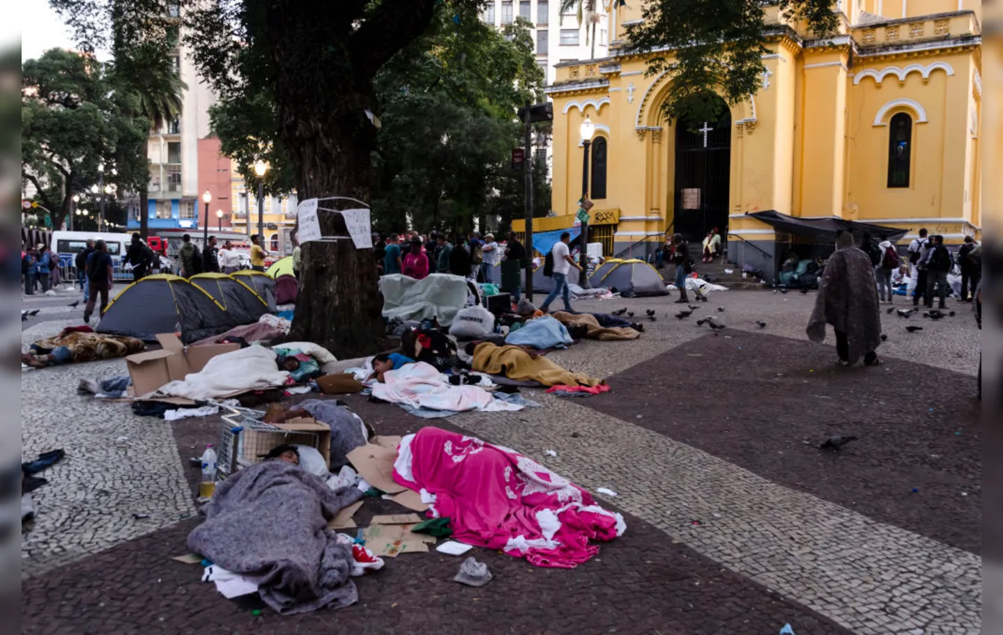 oIniciativa tem como objetivo discutir os direitos sociais para a população de rua. | Foto - AFP