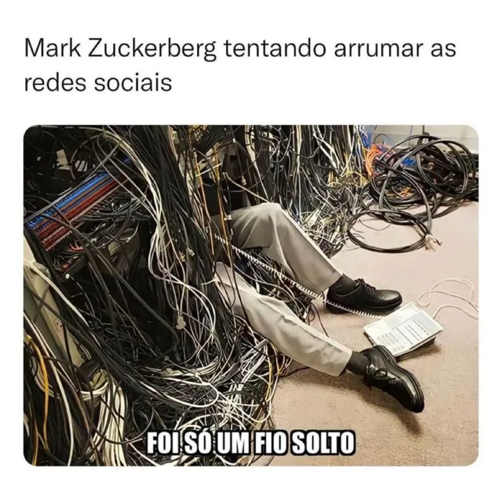 Imagem ilustrativa da imagem Queda do Whatsapp, Instagram e Facebook gera onda de memes; confira