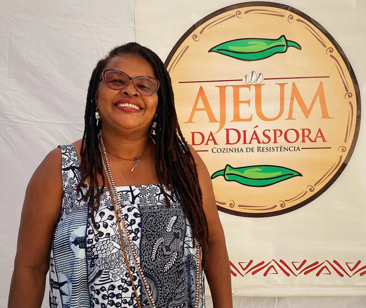 A chef Angélica Moreira desenvolve o projeto Ajeum da Diáspora. Foto: Acervo pessoal