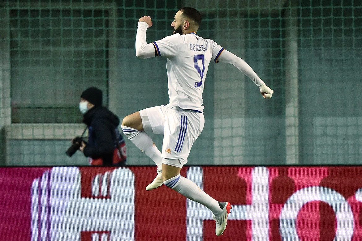 Benzema marcou o gol que decretou a vitória dos 'merengues' | Foto: AFP