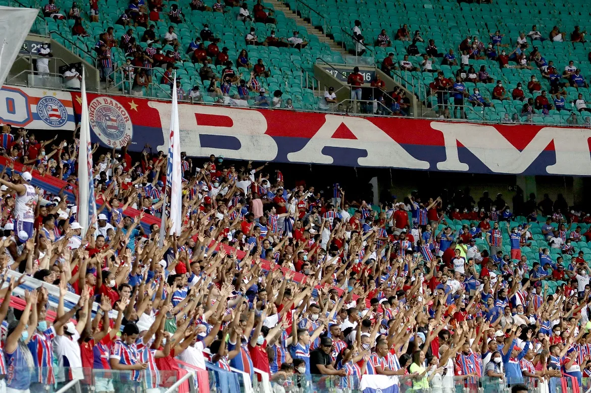 O clube informou 10 mil ingressos vendidos, além de 16 mil sócios com acesso garantido | Foto: Felipe Oliveira | EC Bahia