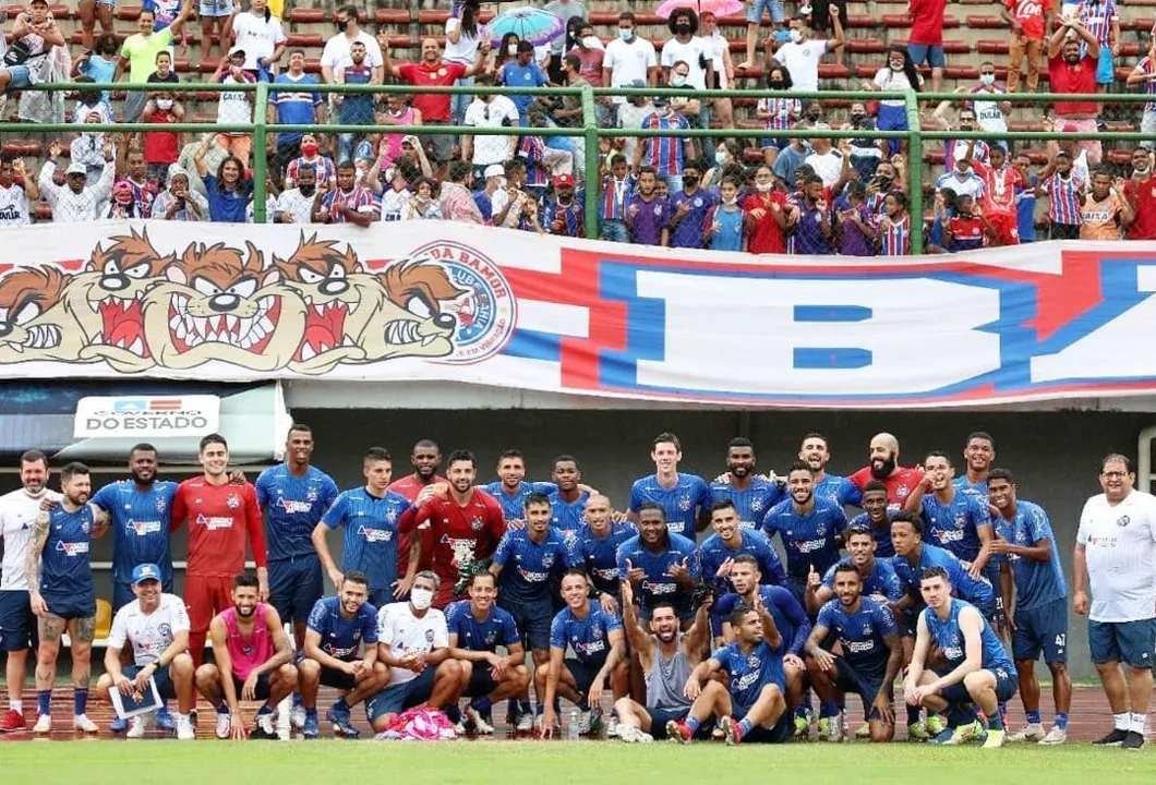 O Tricolor encara o Sport na quinta-feira | Foto: Felipe Oliveira | EC Bahia