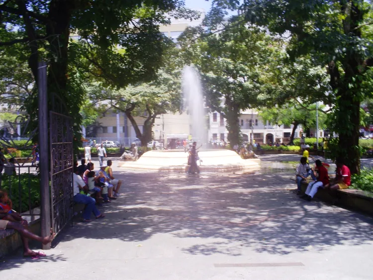 A Praça da Piedade, no centro de Salvador, foi o palco da condenação dos mártires da Revolta dos Búzios | Foto: Wikipedia