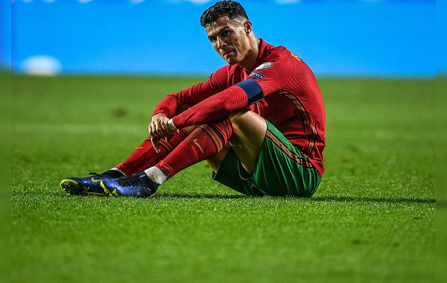 Em Portugal, o clima também está tenso, após a derrota nos últimos instantes diante da Sérvia que colocou os portugueses na repescagem | Foto: AFP