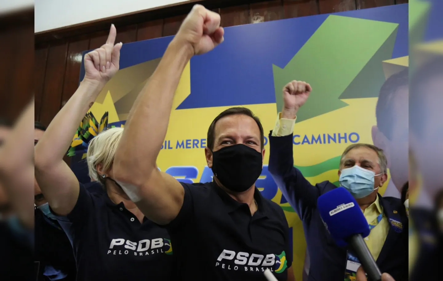 O governador João Dória foi o escolhido nas prévias do PSDB