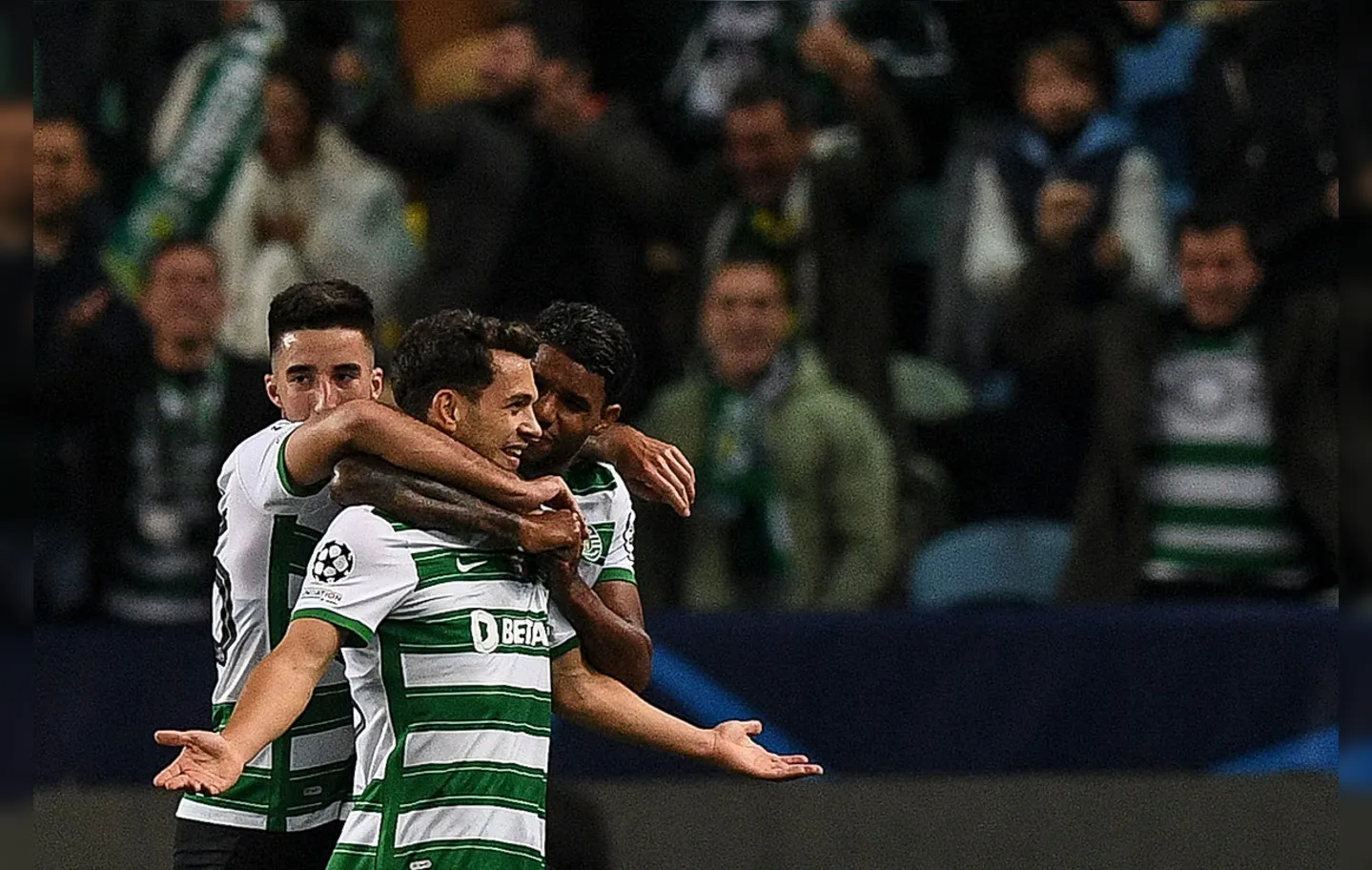 Pedro Gonçalves marcou duas vezes para os donos da casa | Foto: AFP