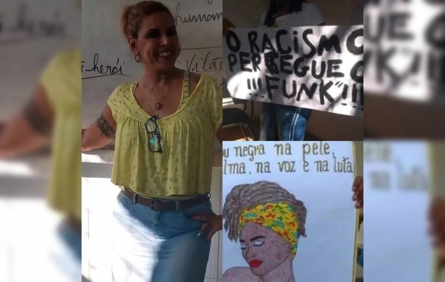 Há 21 meses afastada, a professora de filosofia Ana Maria Leal abordava o conteúdo programático sobre ensino da cultura afrobrasileira | Foto: Acervo pessoal