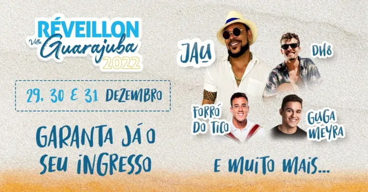 Imagem ilustrativa da imagem Com Jau e Forró do Tico, Villa Guarajuba anuncia programação de fim de ano