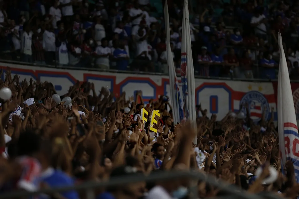Mais de 20 mil tricolores certamente estarão na Fonte Nova, incentivando o Esquadrão | Foto: Felipe Oliveira | EC Bahia