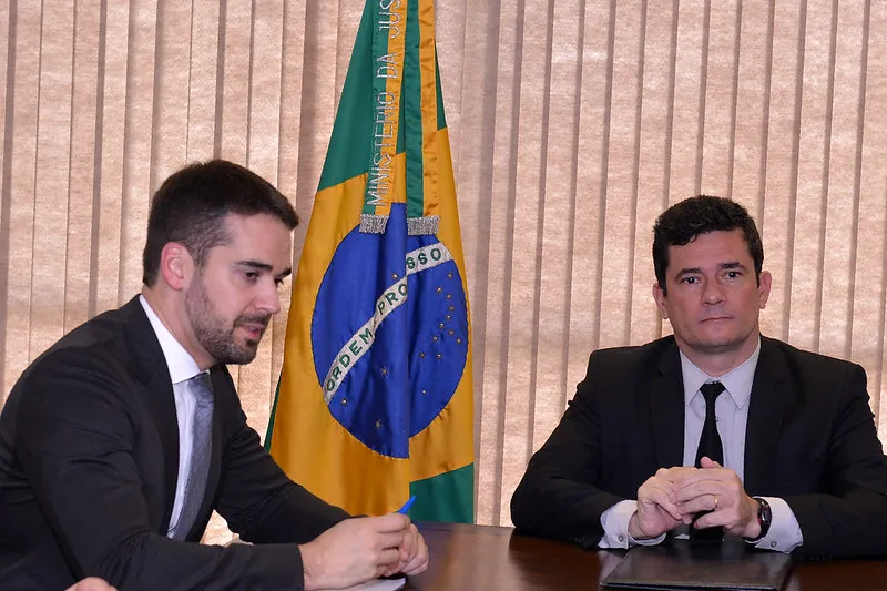 De acordo com nota divulgada, os dois “falaram sobre os desafios da construção de um Brasil justo para todos | Foto: Isaac Amorim | MJSP