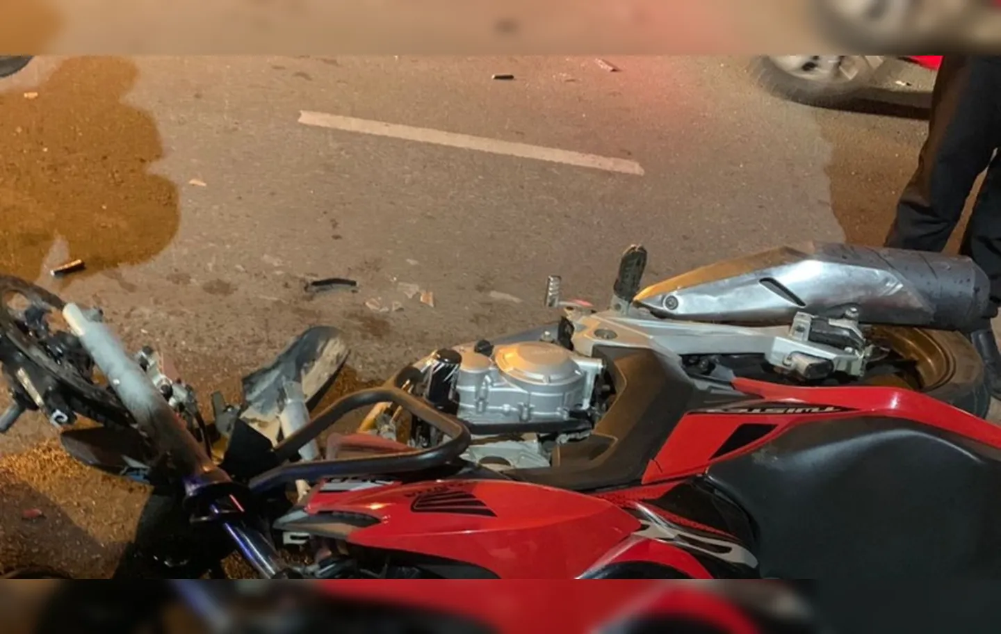 A colisão entre as duas motocicletas teria ocorrido por volta das 18h15 | Foto: Reprodução | Redes Sociais