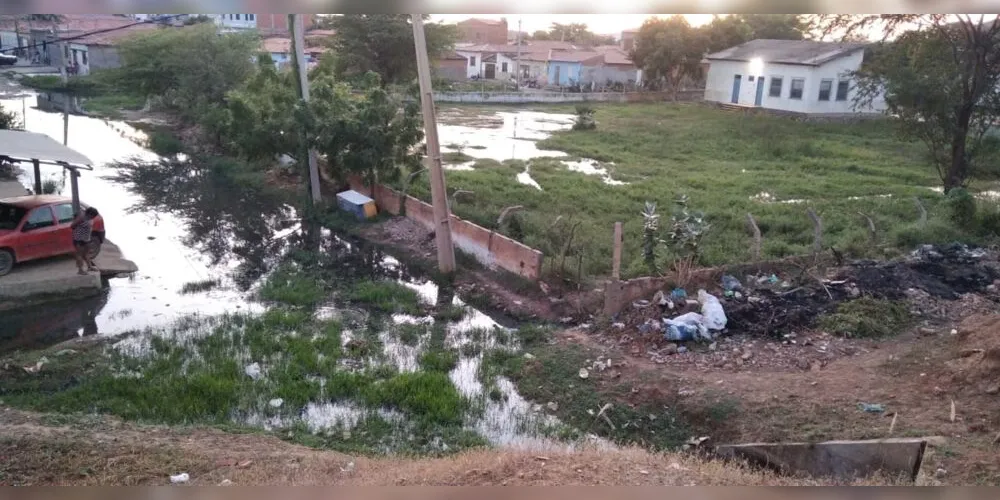 Com a cheia do rio, água invade ruas da cidade