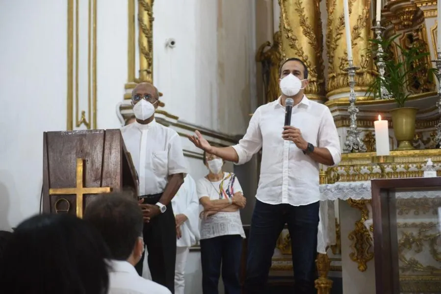 Na ocasião, o prefeito Bruno Reis lembrou as intervenções promovidas anteriormente no templo,