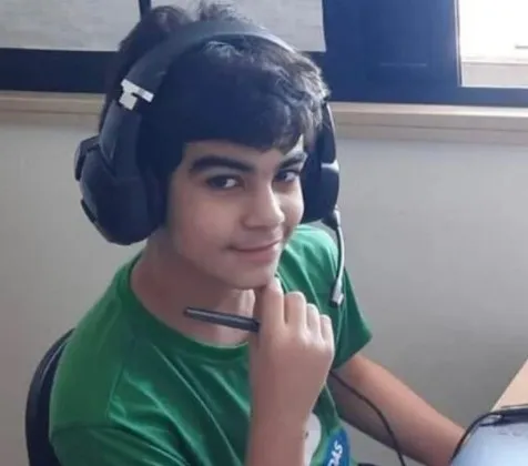 “Sonho realizado!”, comemorou o adolescente de Caio Temponi