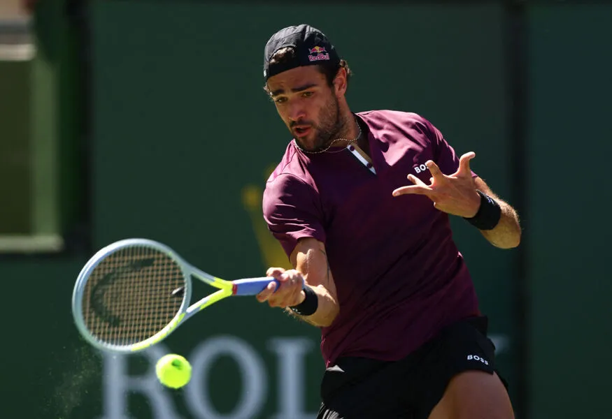 O adversário de Berrettini (foto) em sua primeira oitavas de final em Indian Wells será o sérvio Miomir Kecmanovic