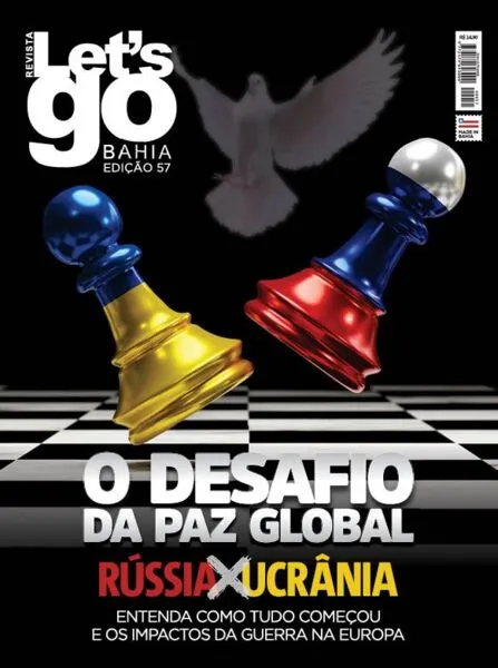 Imagem ilustrativa da imagem Nova edição da revista Let's Go Bahia aborda a guerra na Ucrânia