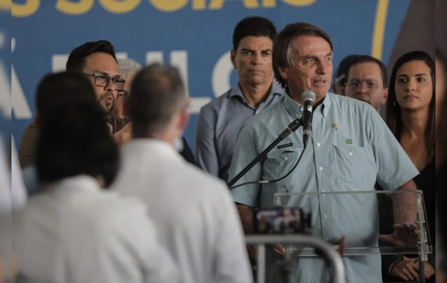 Bolsonaro em visita à sede das Obras Sociais Irmã Dulce