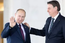 Imagem ilustrativa da imagem "Somos solidários à Rússia", diz Bolsonaro a Putin