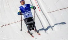 Imagem ilustrativa da imagem Cristian Ribera e Aline Rocha são top 10 no esqui sprint