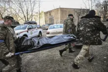 Imagem ilustrativa da imagem Civis morrem em Kiev antes de negociações entre Ucrânia e Rússia