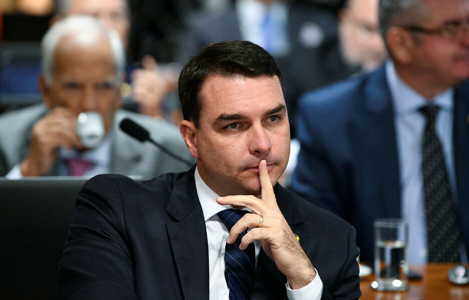Filho do presidente da República, senador Flávio Bolsonaro