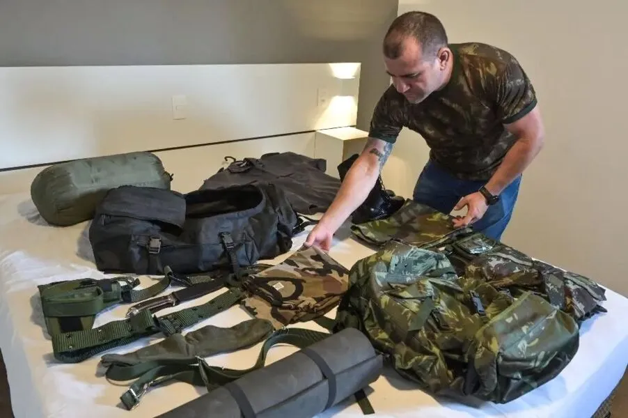 Ex-agente da Polícia Militar de São Paulo, Saulo deu baixa da corporação para se unir à guerra na Ucrânia