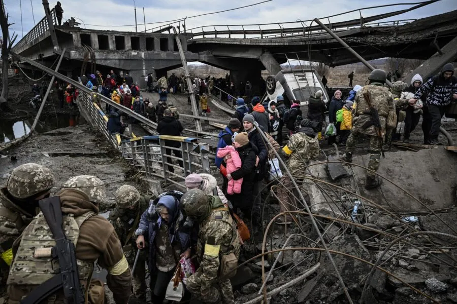 Aproximadamente 5,2 milhões de ucranianos já fugiram do país devido ao conflito