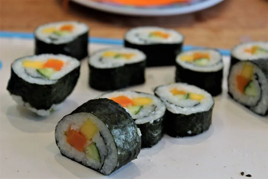 O sushi Califõrnia é um dos queridos do Japa vegano