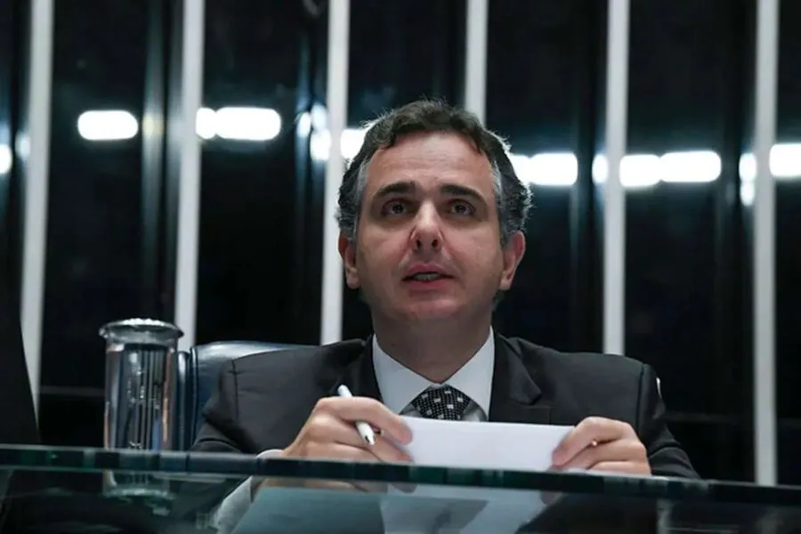 O presidente do Senado, Rodrigo Pacheco (PSD)