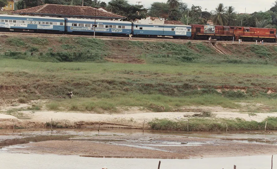 O Verde Trem passou por Caculé, Bahia. Data: Maio de 1992.