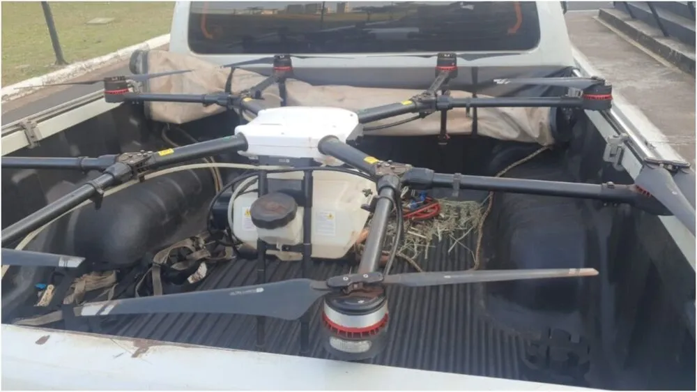 Drone utilizado no ataque ao ato com Lula e Kalil foi apreendido pela Polícia Militar de Minas Gerais