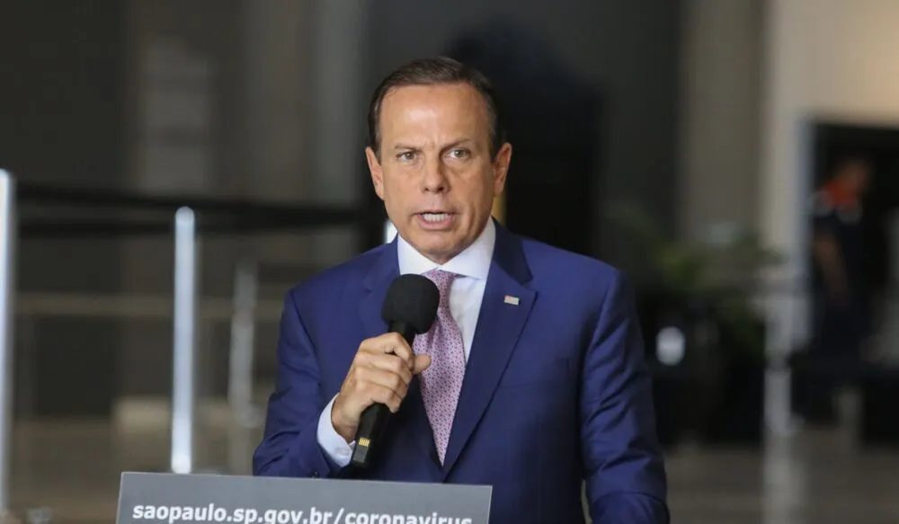 Doria anunciou a flexibilização do uso de máscaras em todos os ambiente