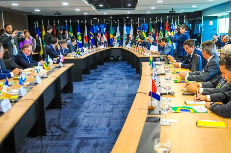 Registro do VIII Fórum Nacional dos Governadores, em 2020