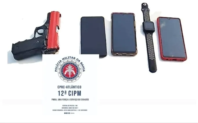 Menor estava com uma pistola calibre 380 e três munições