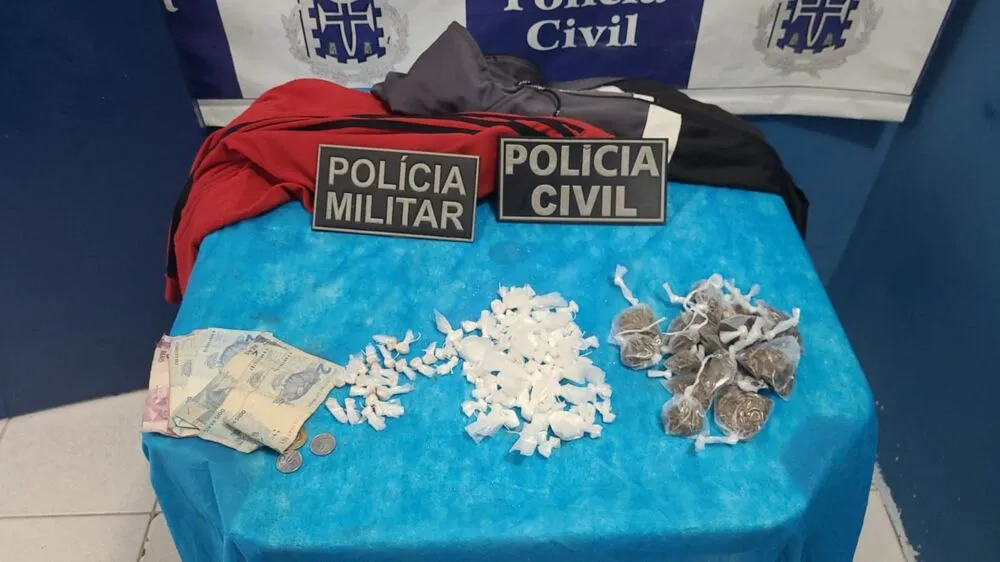 Porções eram de maconha, cocaína e crack